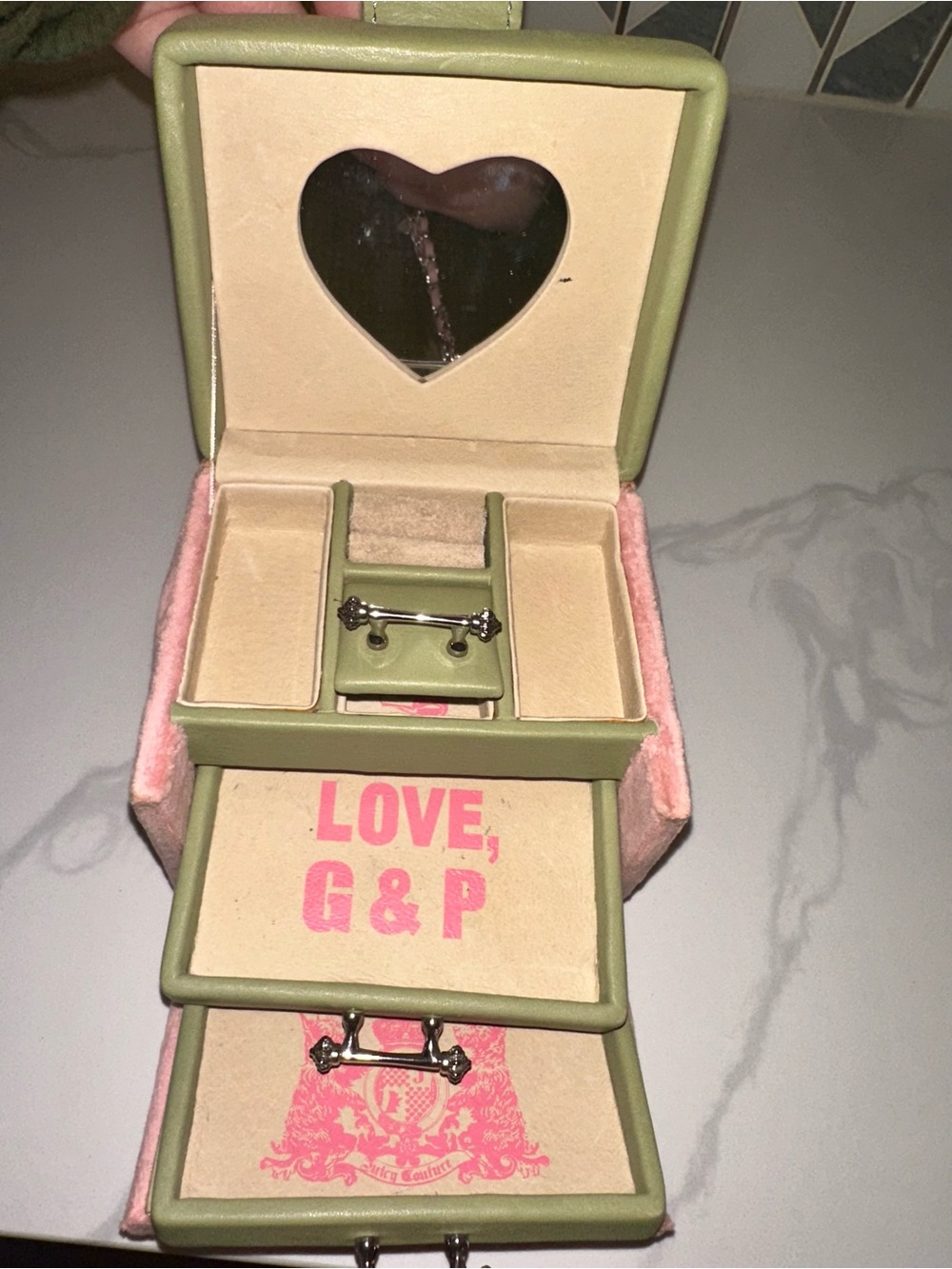 Y2K Vintage Juicy Couture Juicy Bling Pink Velour Jewelry Box - Picture 6 of 7